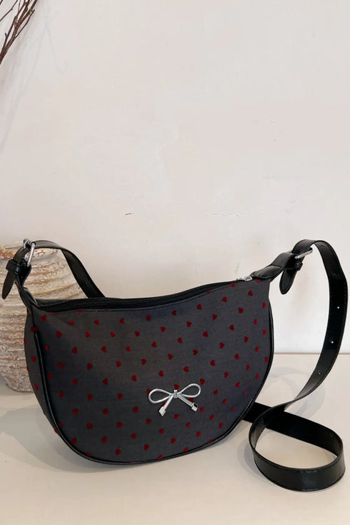 'Jolene' Bowknot Polyester Crossbody Bag - Celes Fashion